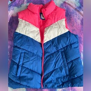GAP Neon Pink Puffer Vest